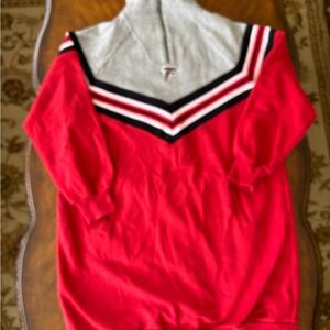 Women's WEAR by Erin Andrews Red/Heather Gray Atlanta FalconsChevron Dress